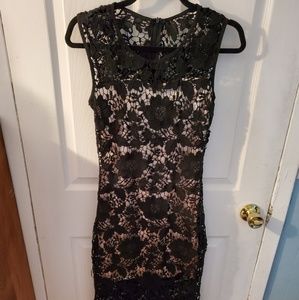 Black lace dress